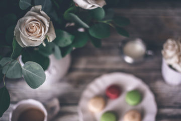 Sunday Macarons and Roses